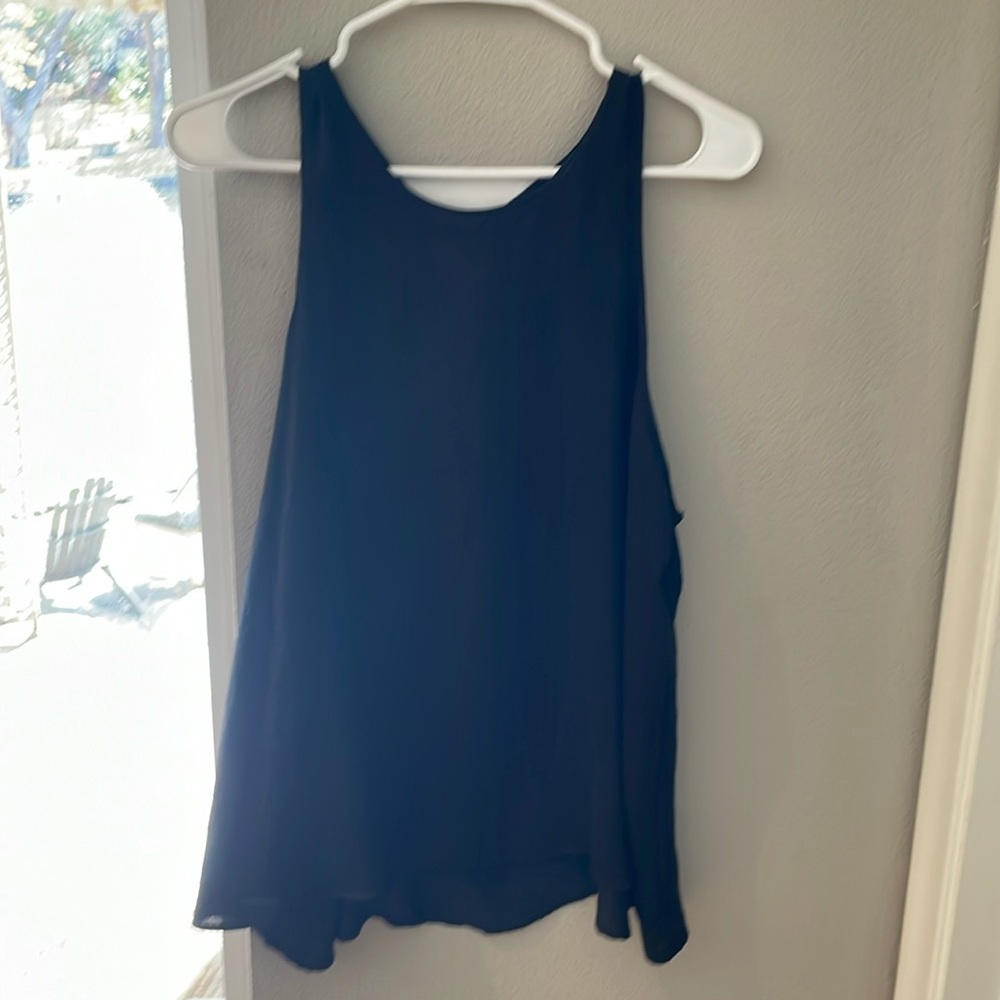 Open back silk blouse